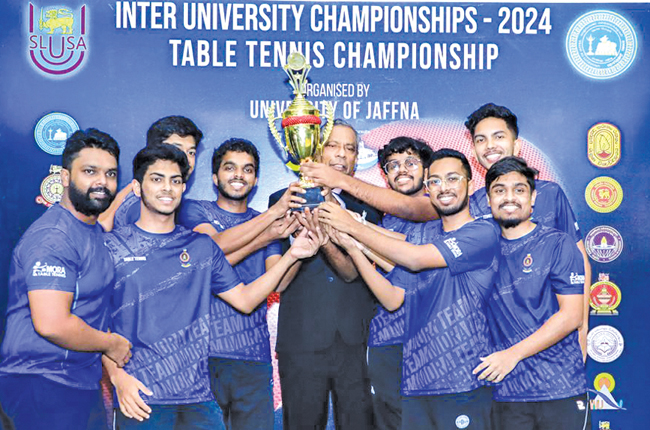 Moratuwa and Sri Jayawardenapura University win table tennis titles